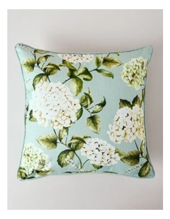 Hydrangea Print Cushion in Sage