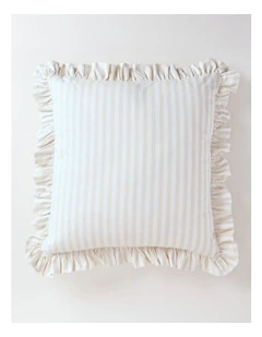 Charlotte Stripe Cushion in Natural