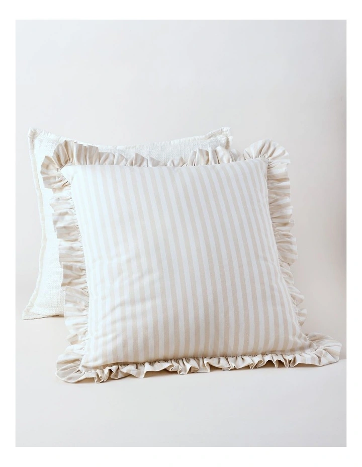 Charlotte Stripe Cushion in Natural image 2