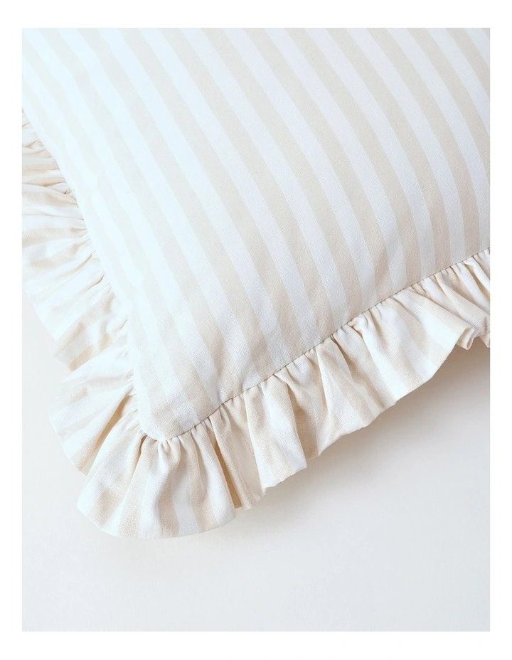 Charlotte Stripe Cushion in Natural image 3
