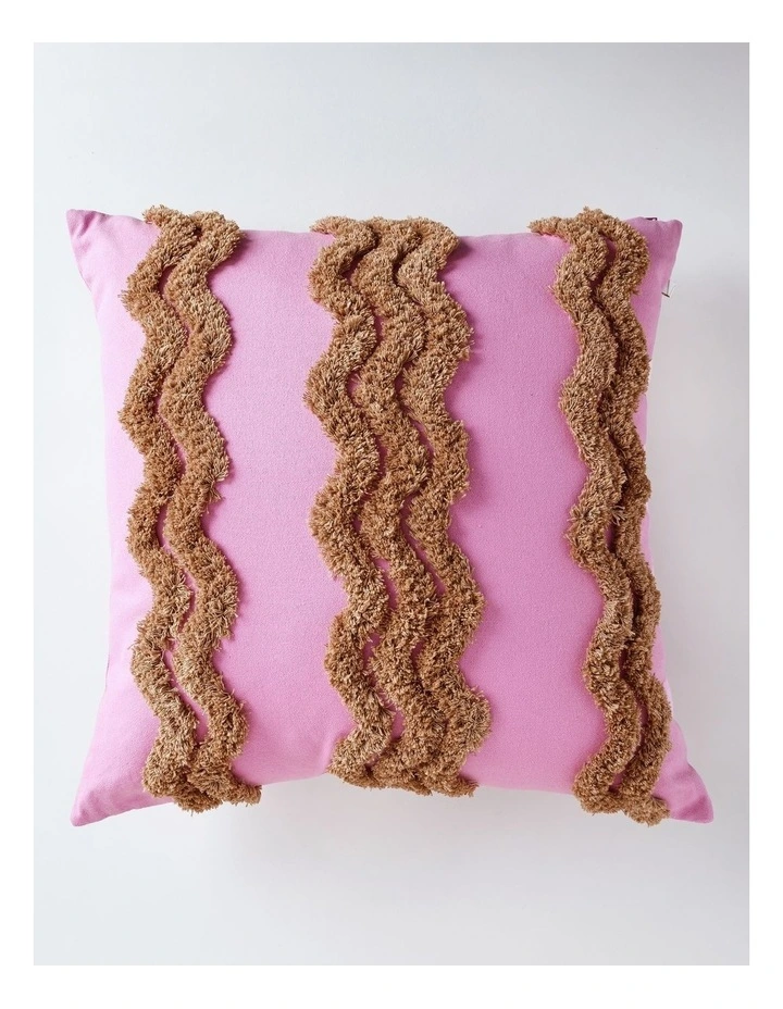 Tufted Wiggle Cushion in Pink image 1