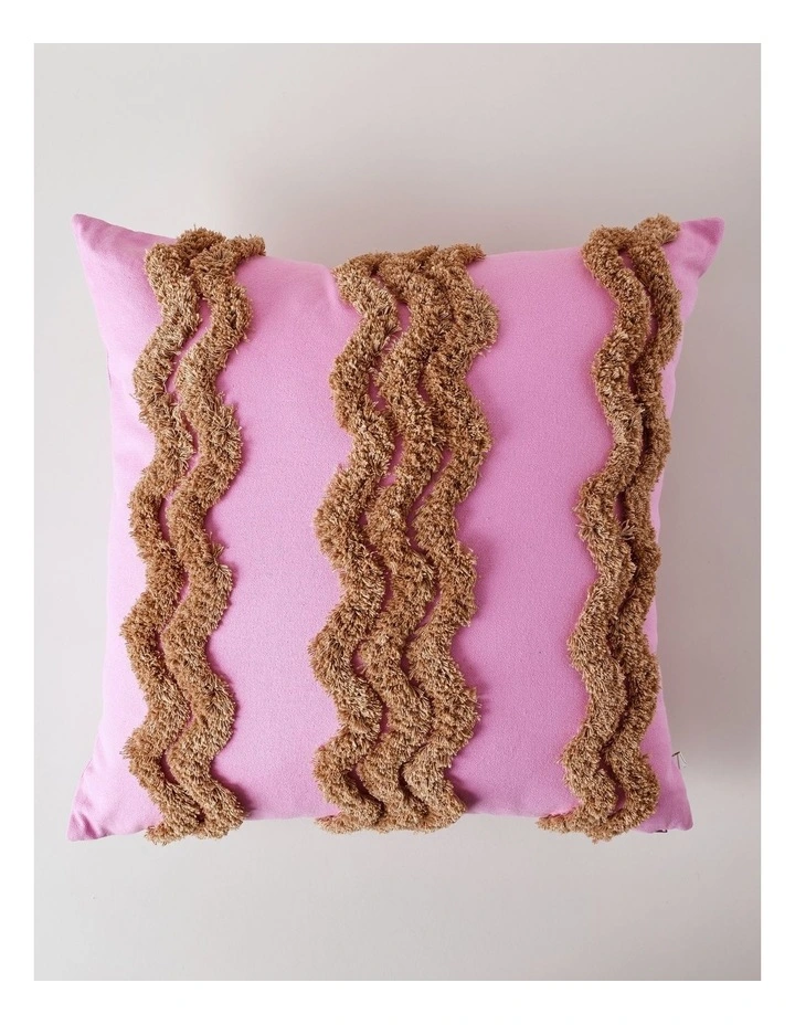 Tufted Wiggle Cushion in Pink image 1