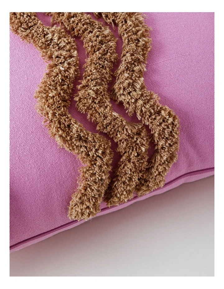 Tufted Wiggle Cushion in Pink image 3