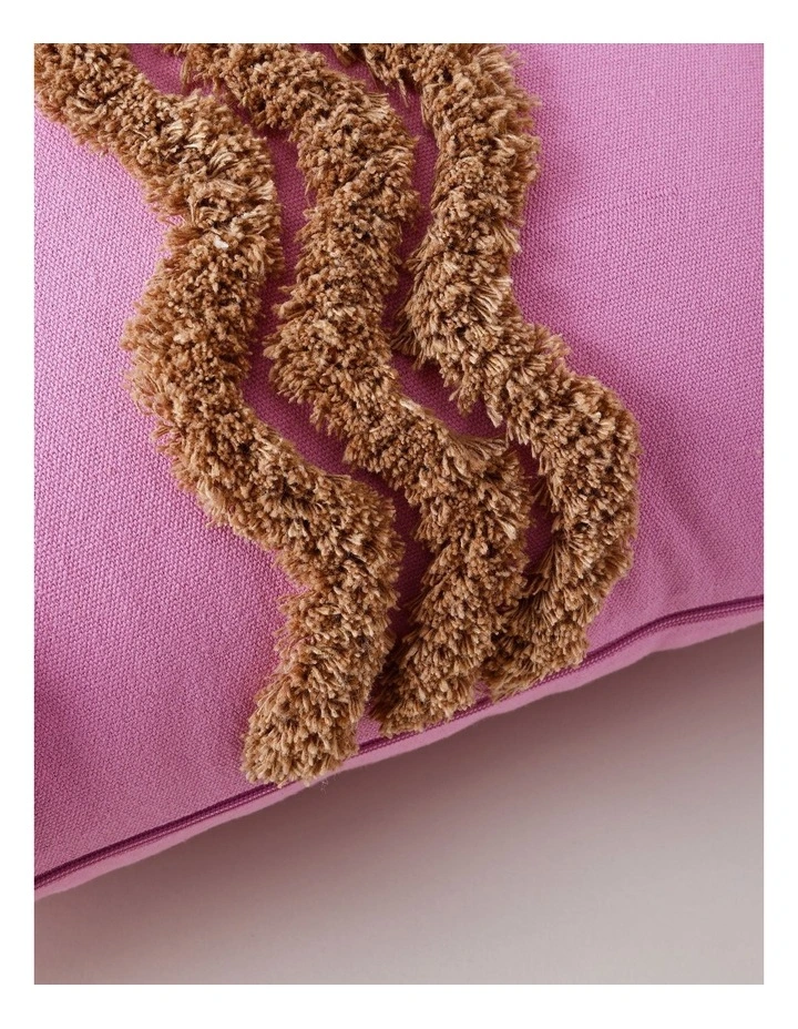 Tufted Wiggle Cushion in Pink image 3
