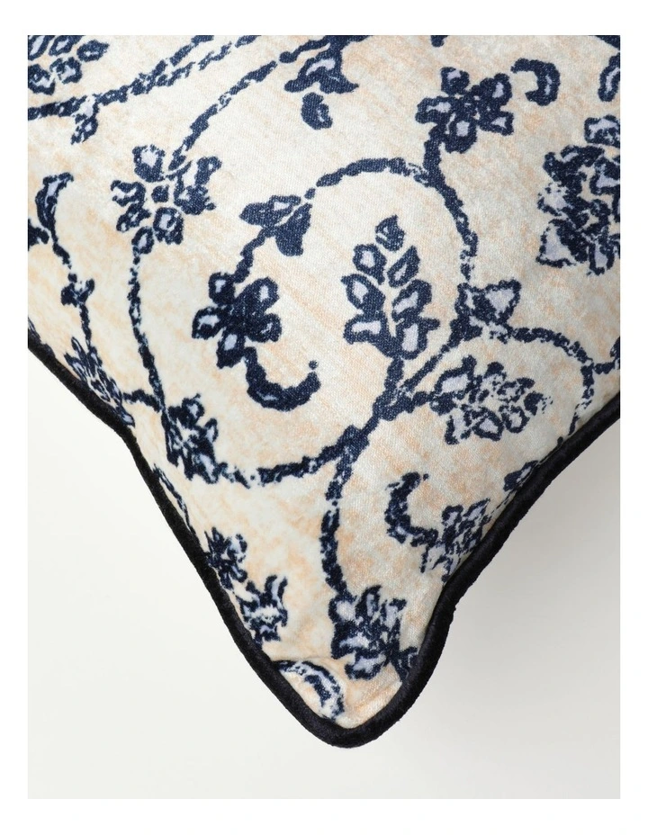 Celeste Velvet Cushion In Navy image 2