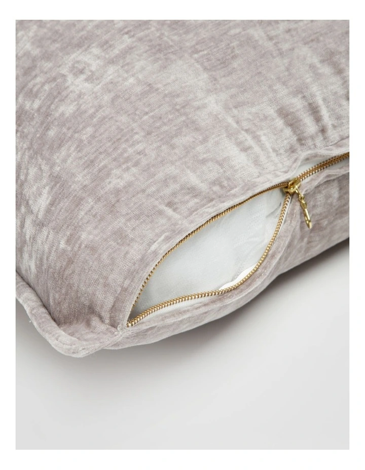 Valerie Velvet Cushion 50x50cm in Silver image 3