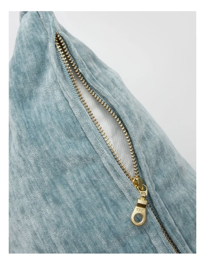 Valerie Velvet Cushion 50x50cm in Duck Egg image 3