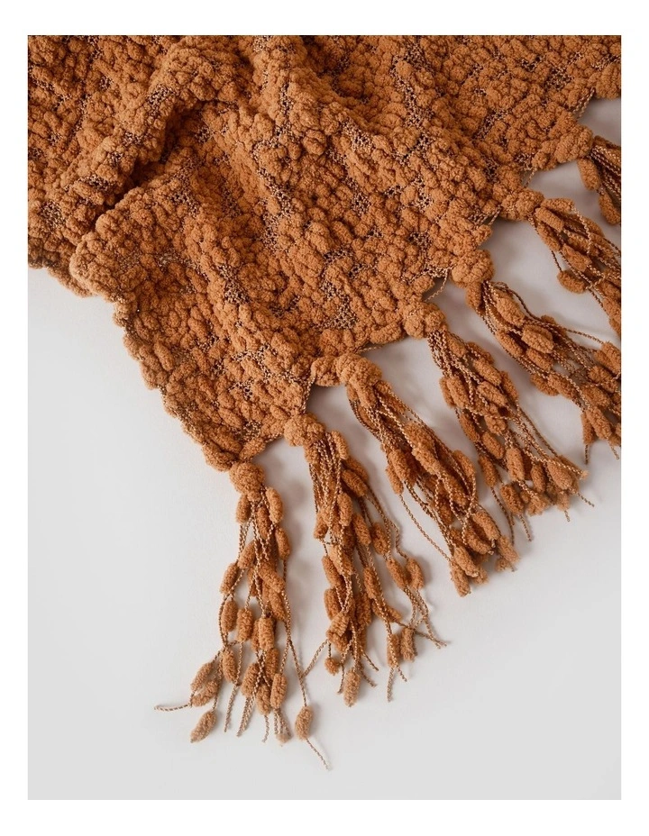 Boucle Throw in Bran image 4