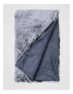 Oslo Faux Fur Throw Grey