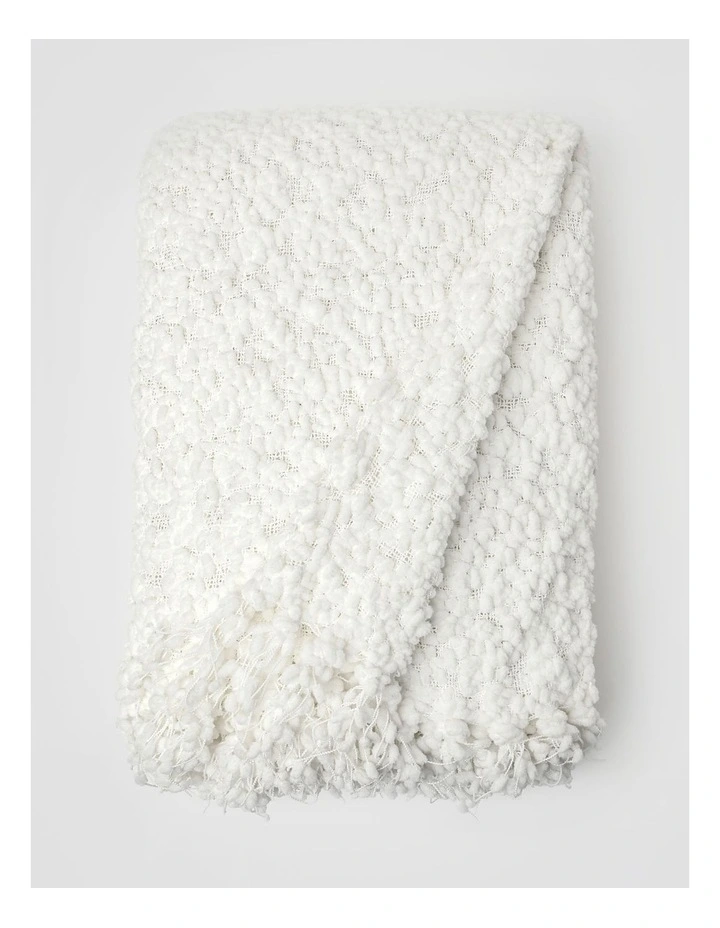 Boucle Throw in Cloud image 2
