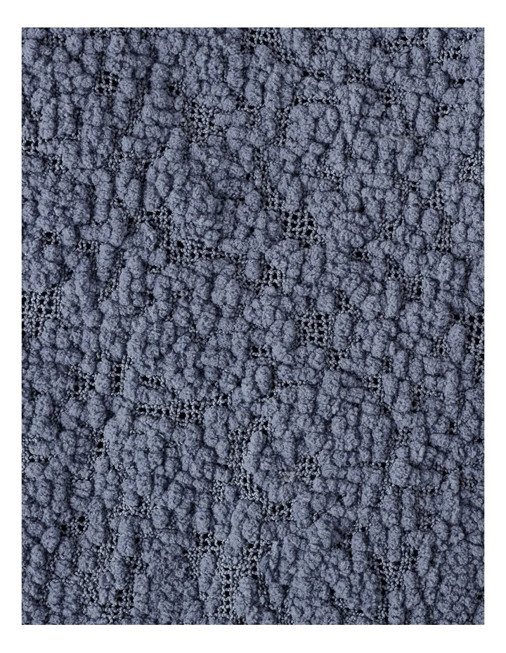 Boucle Throw in Denim image 4