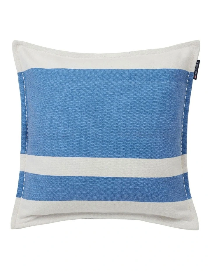 Home Irregular Stripe Cushion 50x50cm in Blue/White image 1