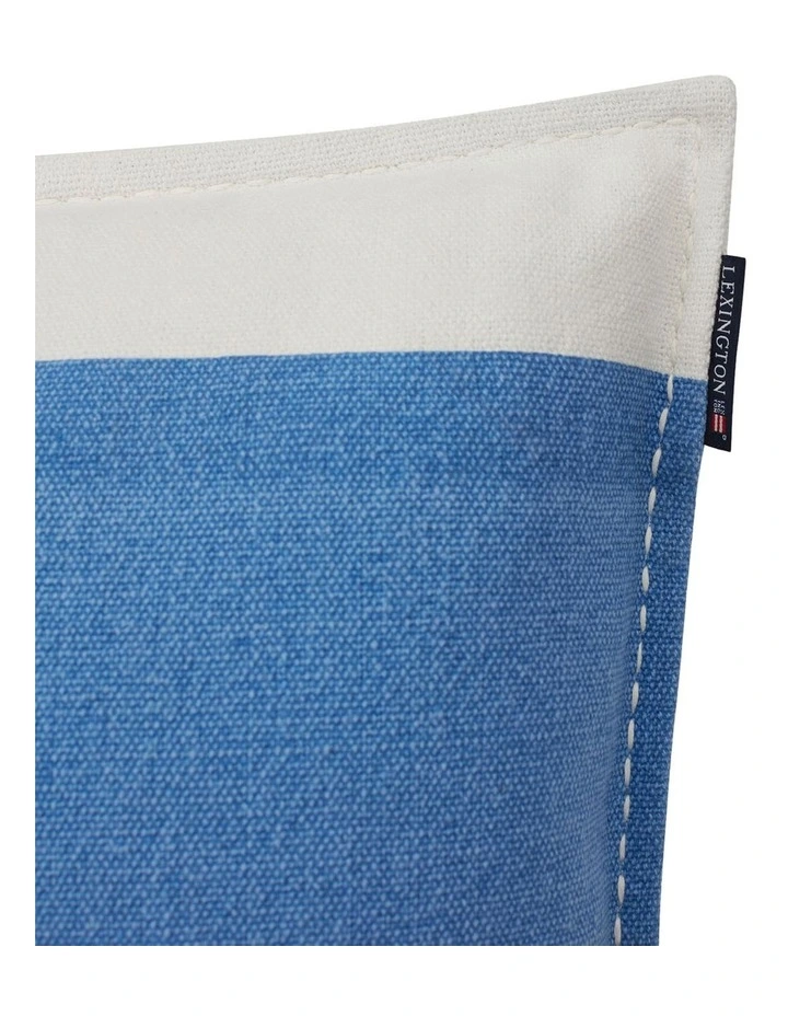 Home Irregular Stripe Cushion 50x50cm in Blue/White image 2