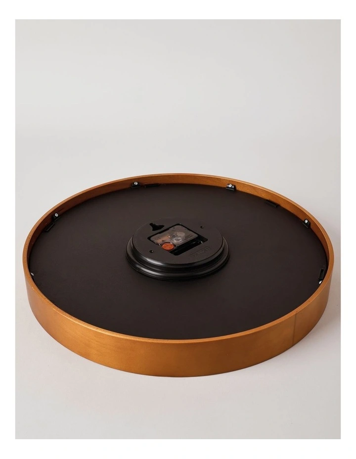 Tatum Clock 40cm in Black/Natural image 4