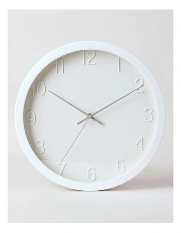 Tatum Clock 40cm in White