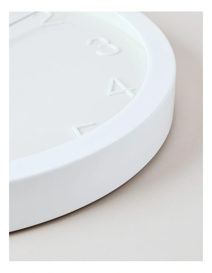 Tatum Clock 40cm in White image 3