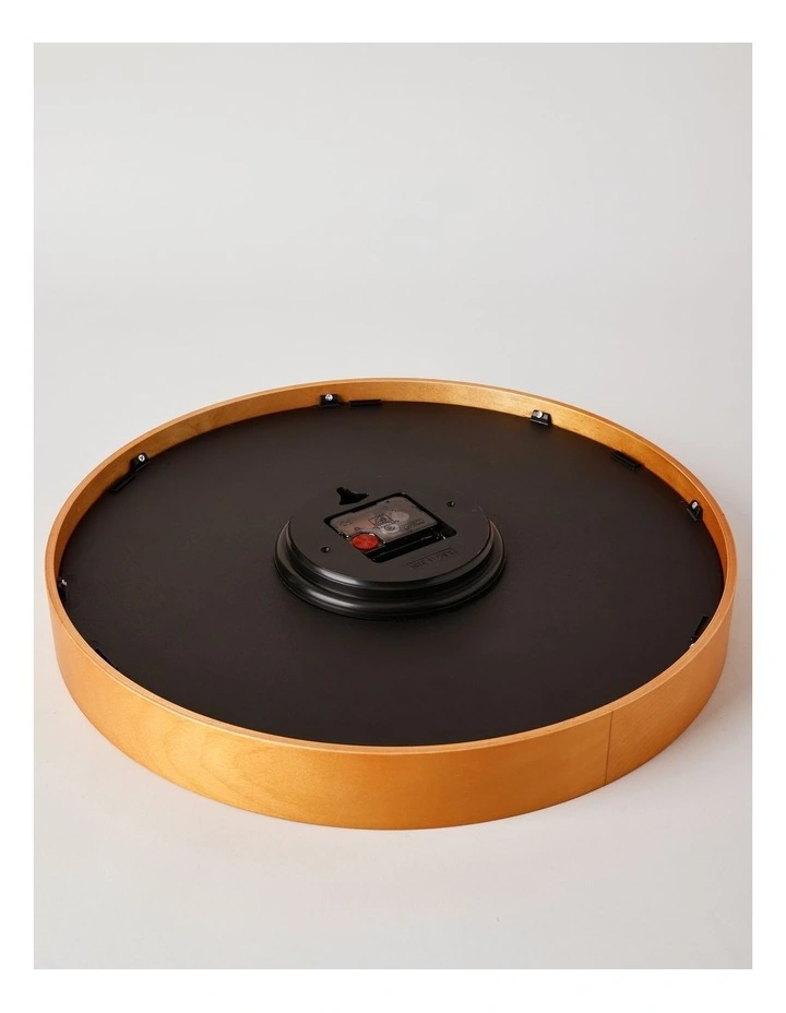 Tatum Clock 40cm in White/Natural/Black image 4