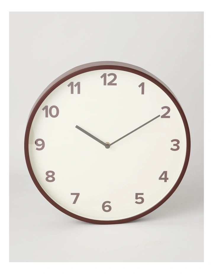 Terry Clock in Cherry 40cm image 1