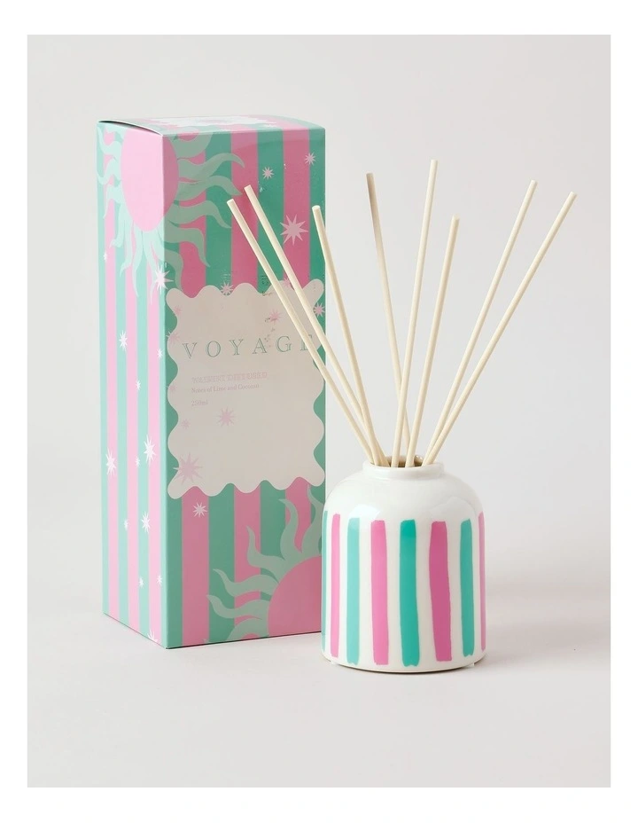 Voyage Waikiki Diffuser 250ml in Green/Pink image 1