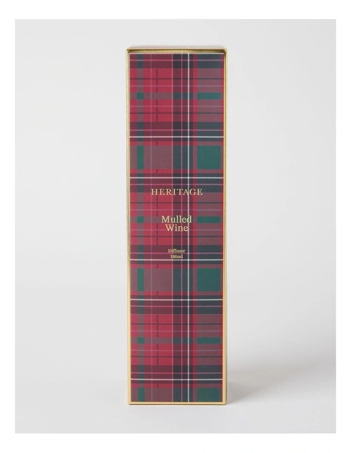 Tartan Christmas Diffuser 180ml in Red image 1