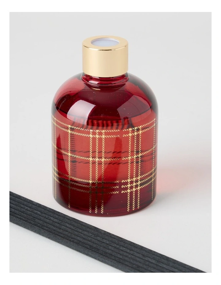 Tartan Christmas Diffuser 180ml in Red image 3