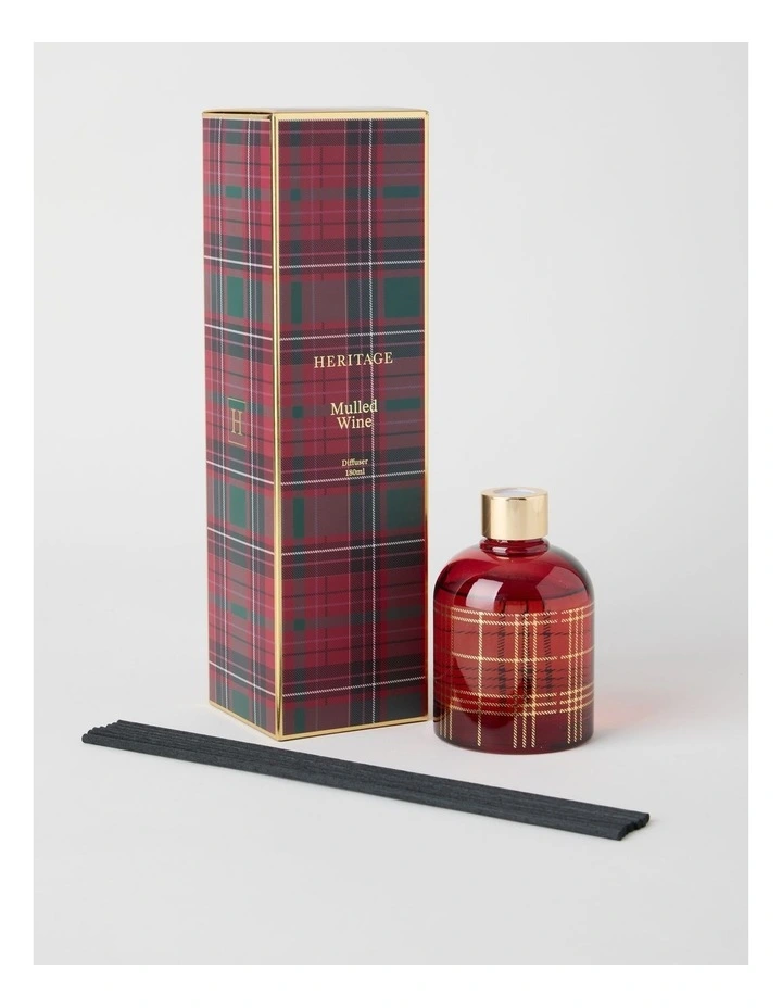 Tartan Christmas Diffuser 180ml in Red image 4