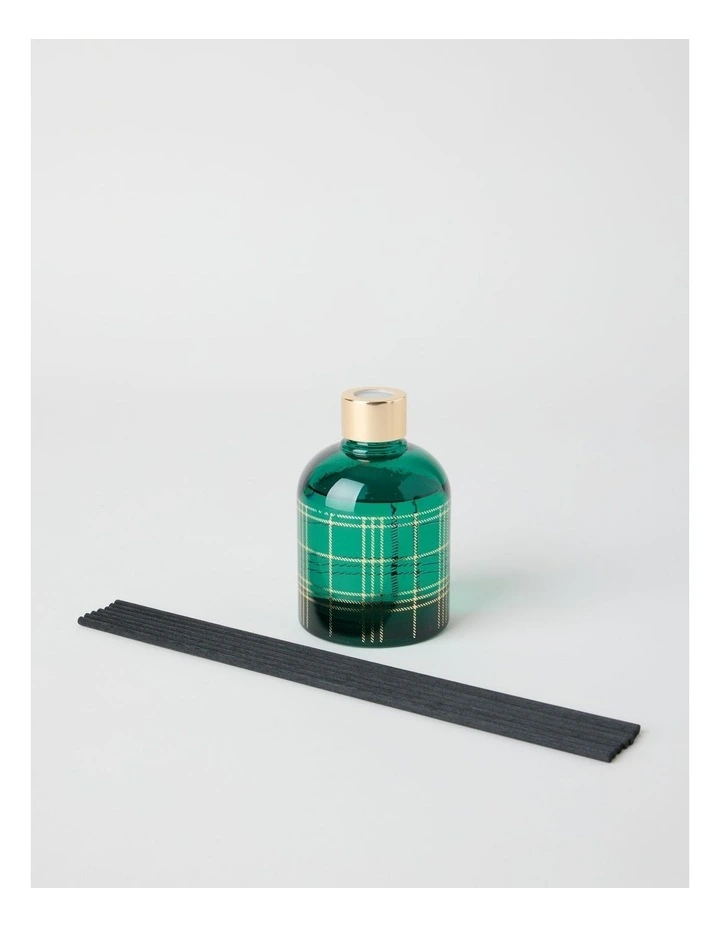 Tartan Christmas Diffuser 180ml in Green image 2