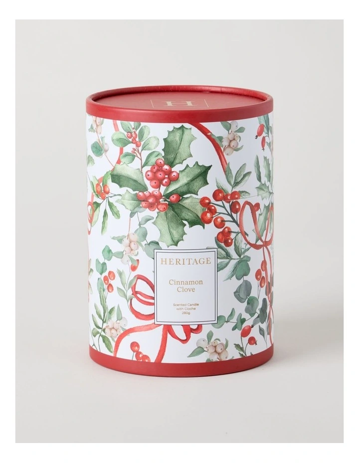 Christmas Foliage Cloche Candle 280g image 1