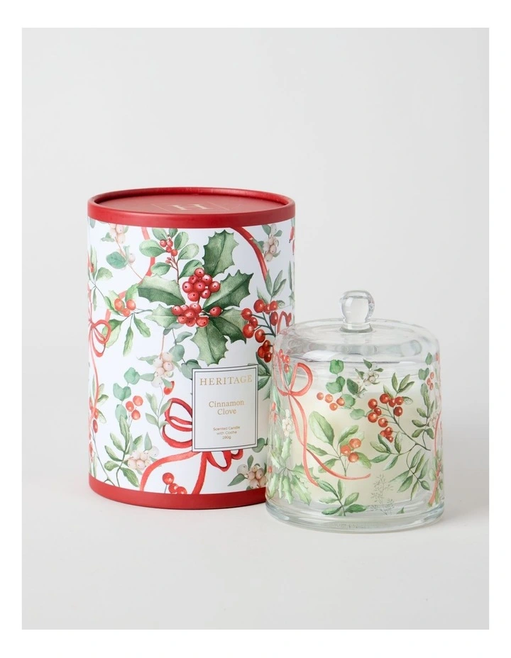 Christmas Foliage Cloche Candle 280g image 2