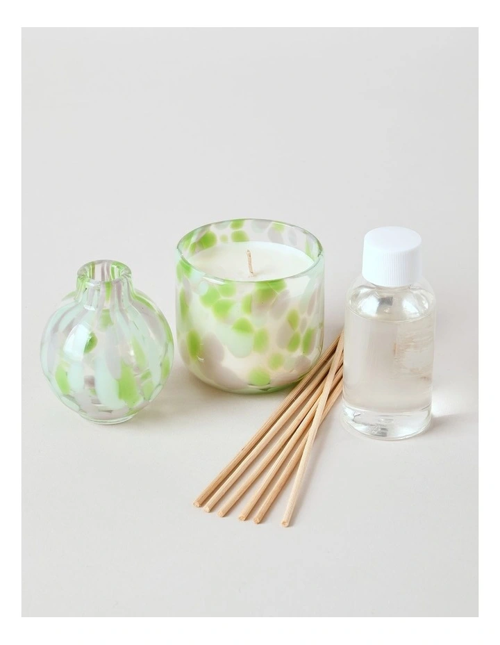 Speckle Candle/Diffuser Gift Set in Yuzu image 2