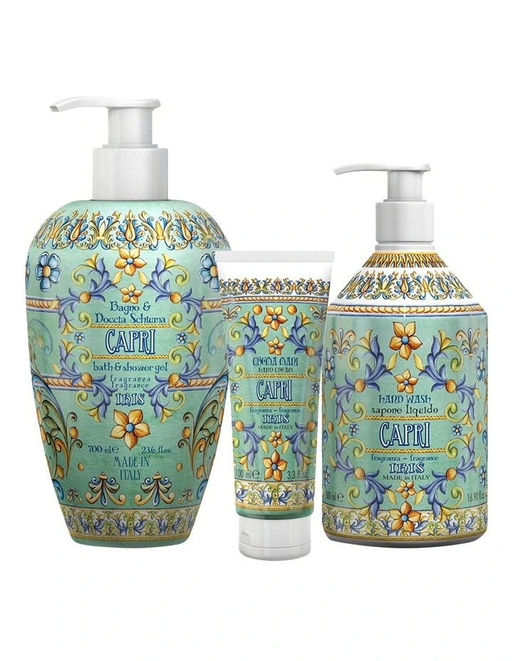 Capri Bath & Body Gift Set - Body Wash, Hand Wash & Hand Cream image 1
