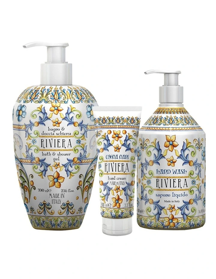 Riviera Bath & Body Gift Set - Body Wash, Hand Wash & Hand Cream image 1