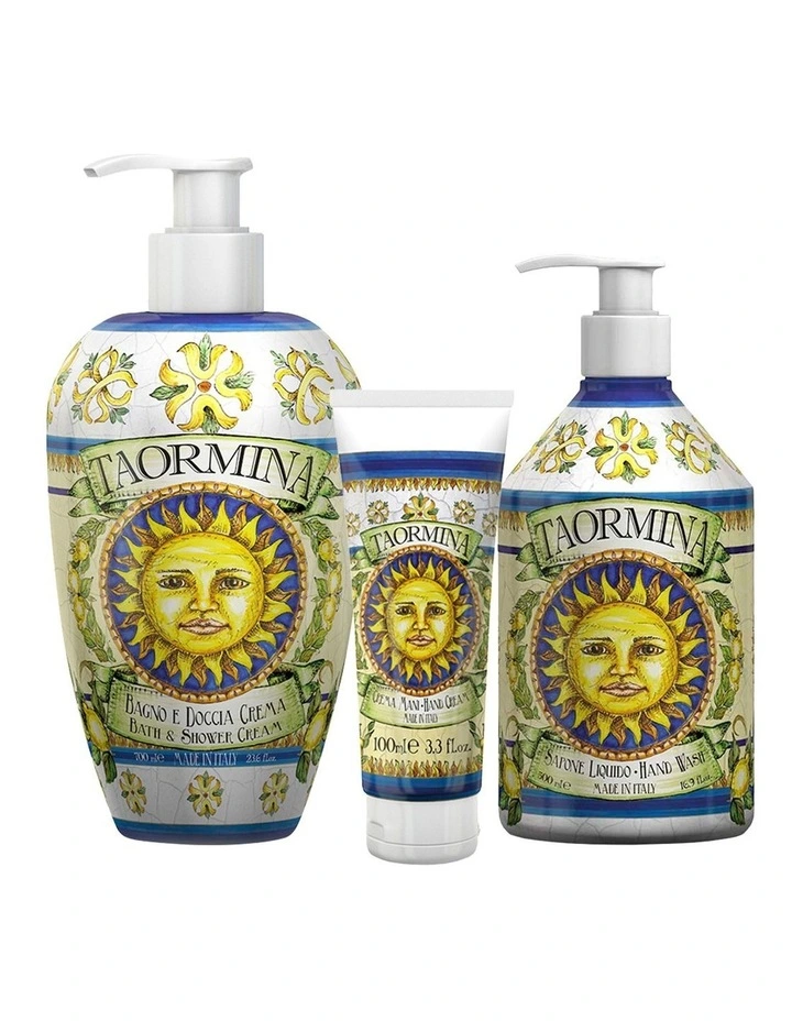Taormina Bath & Body Gift Set - Body Wash, Hand Wash & Hand Cream image 1