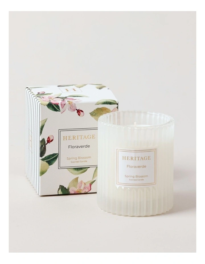 Floraverde Small Candle in Spring Blossom 160g image 1