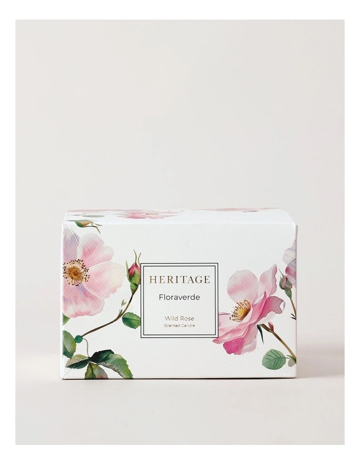 Floraverde Large Candle 400g in Wild Rose image 4