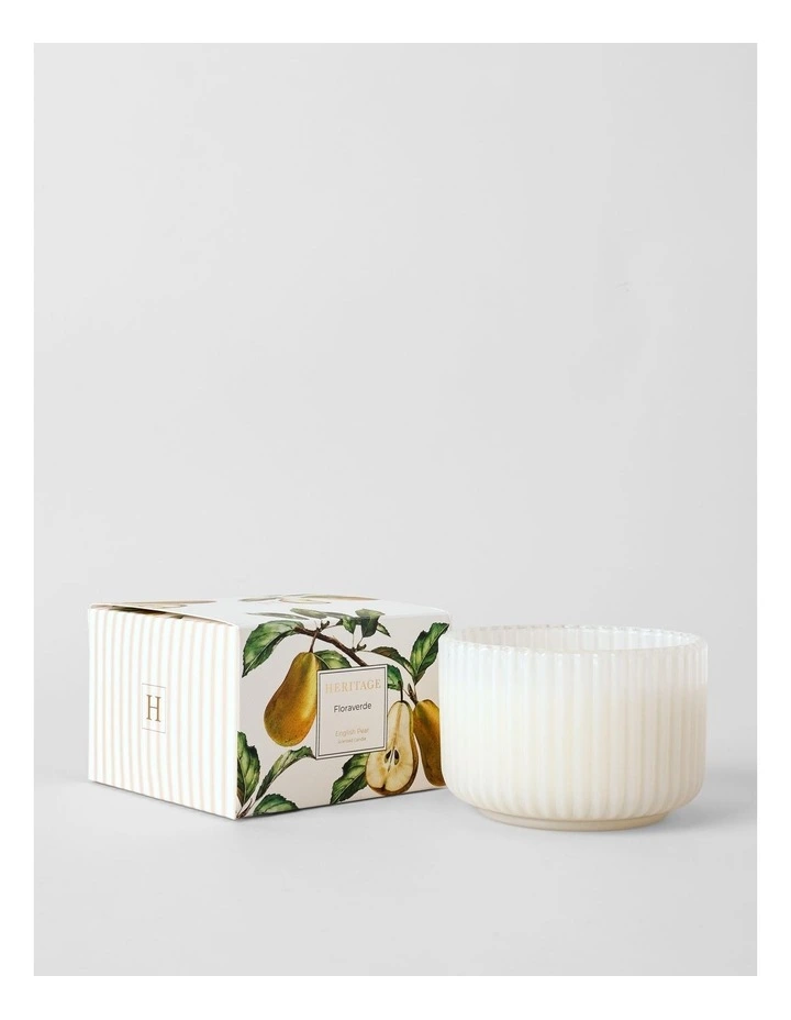 Floraverde Large Candle 400g in English Pear image 1