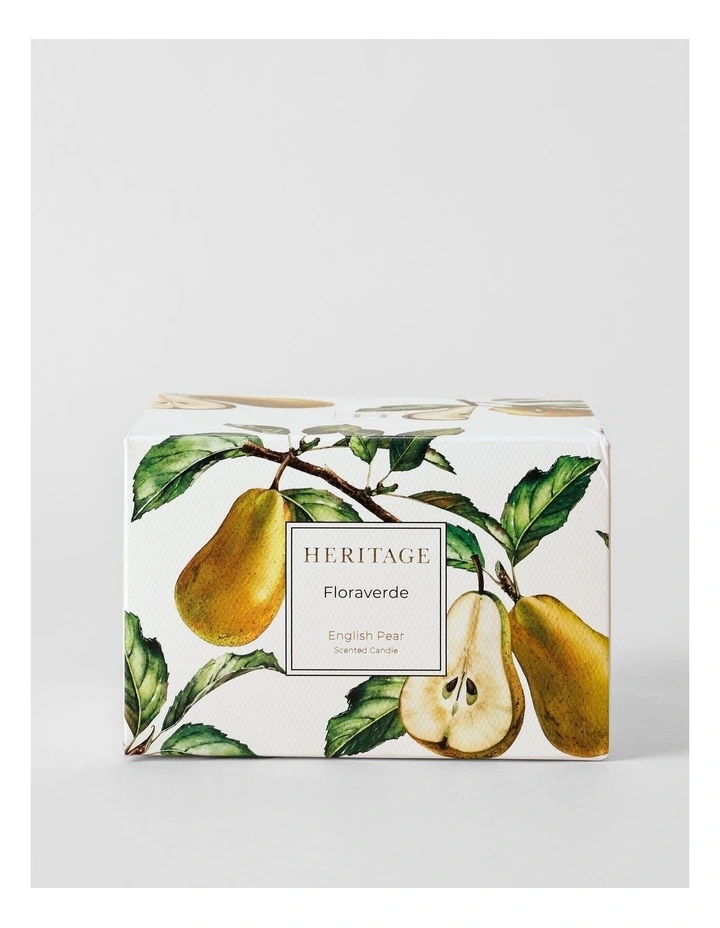 Floraverde Large Candle 400g in English Pear image 4