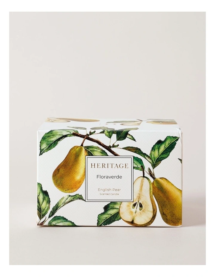 Floraverde Large Candle 400g in English Pear image 4