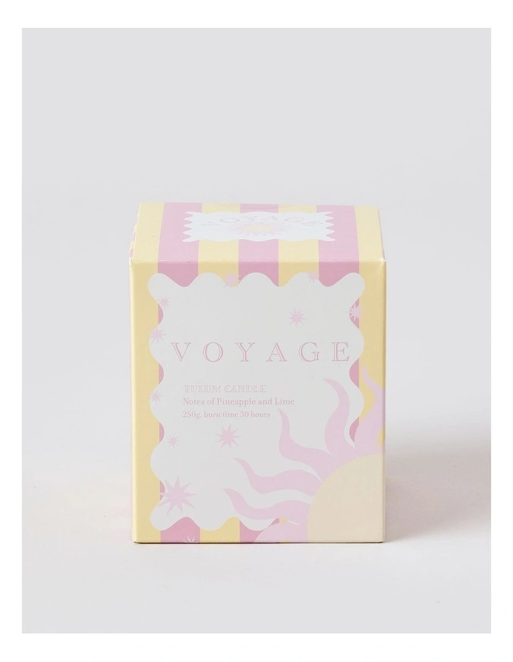 Voyage Tulum Candle 250g in Yellow/Pink image 3