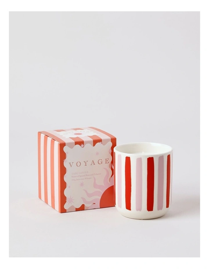 Voyage Cabo Candle 250g in Pink/Red image 1
