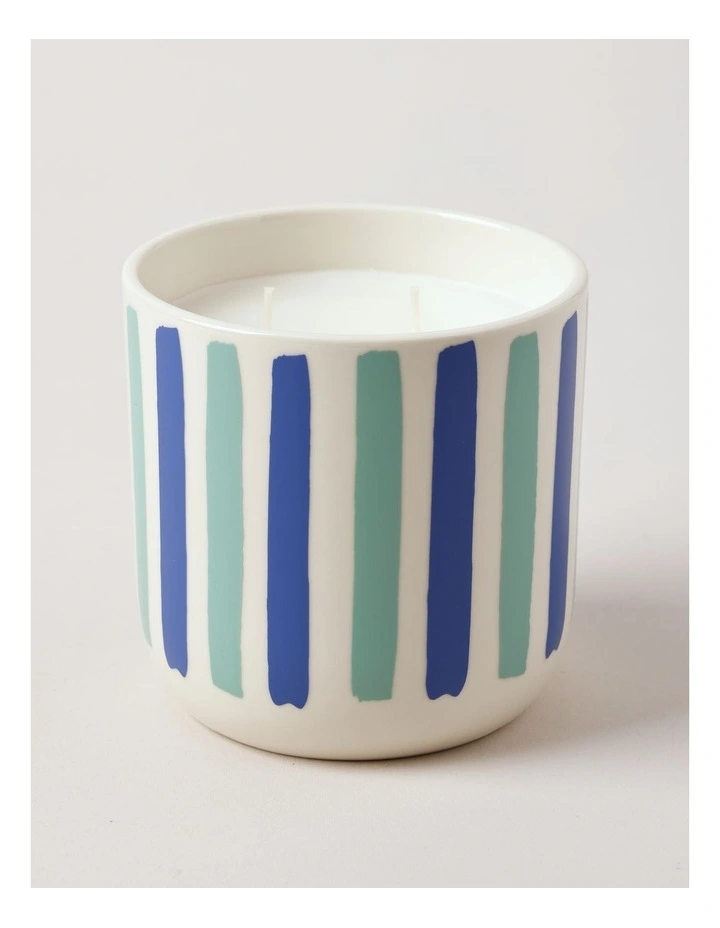 Voyage Bondi Candle 430g in Blue/Green image 2