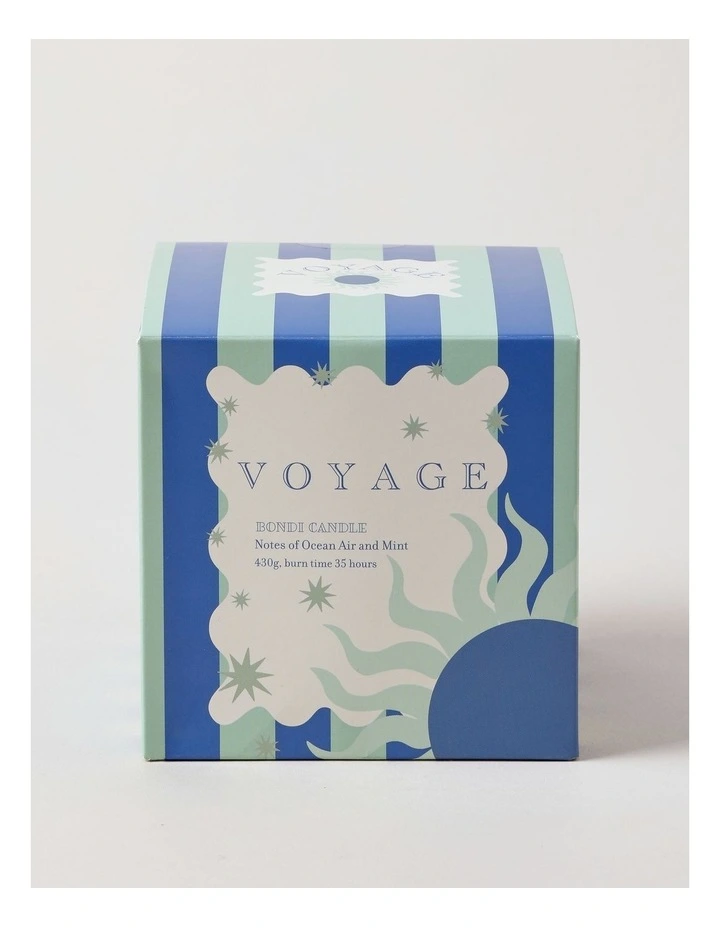 Voyage Bondi Candle 430g in Blue/Green image 3