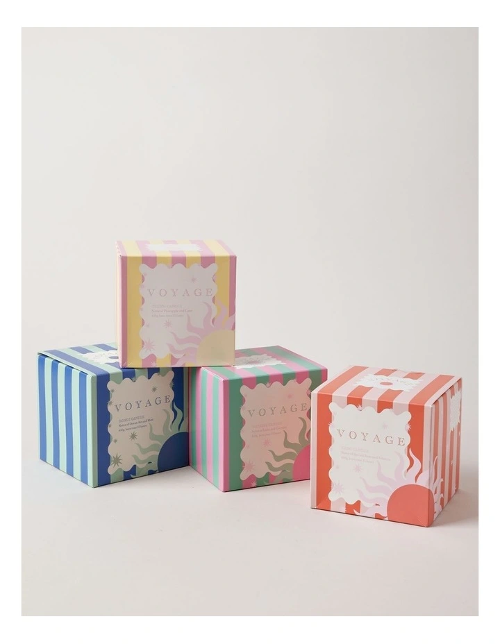 Voyage Waikiki Candle 430g in Green/Pink image 4