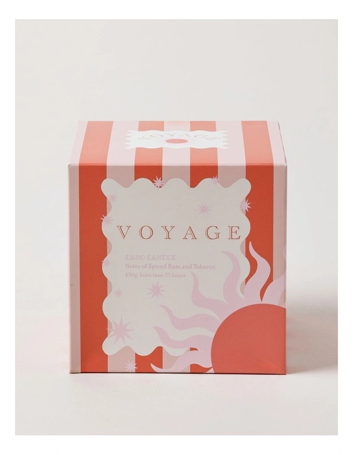 Voyage Cabo Candle 430g in Pink/Red image 3