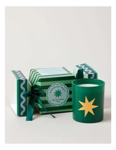 Holiday Magic Peppermint Frost Candle 200g in Green