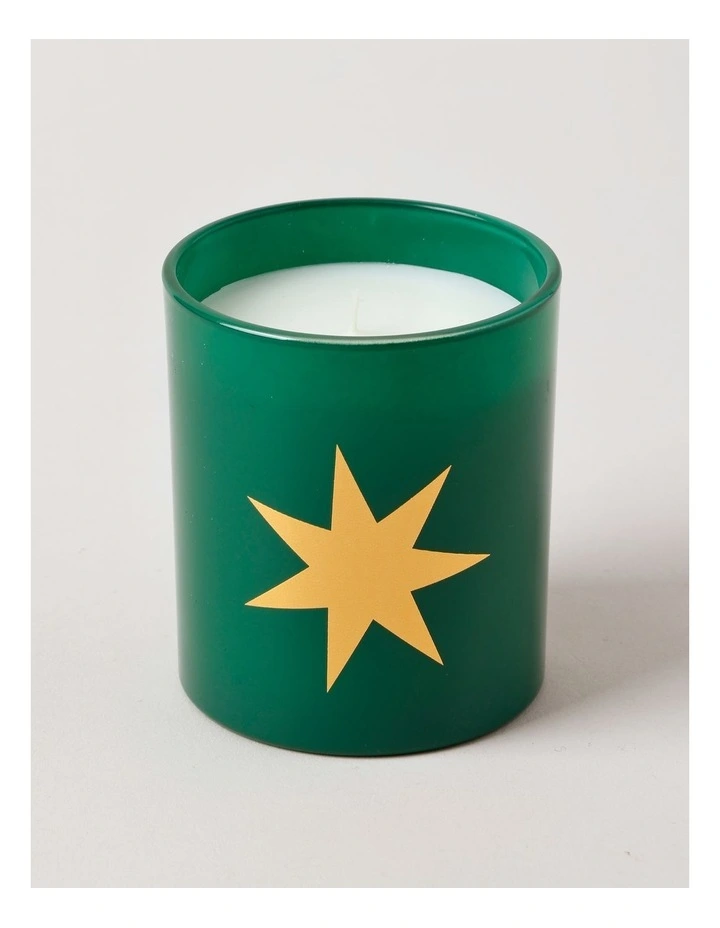 Holiday Magic Peppermint Frost Candle 200g in Green image 2