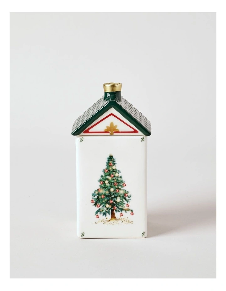 Festive Village Nutcracker Candle 200g in Green image 1