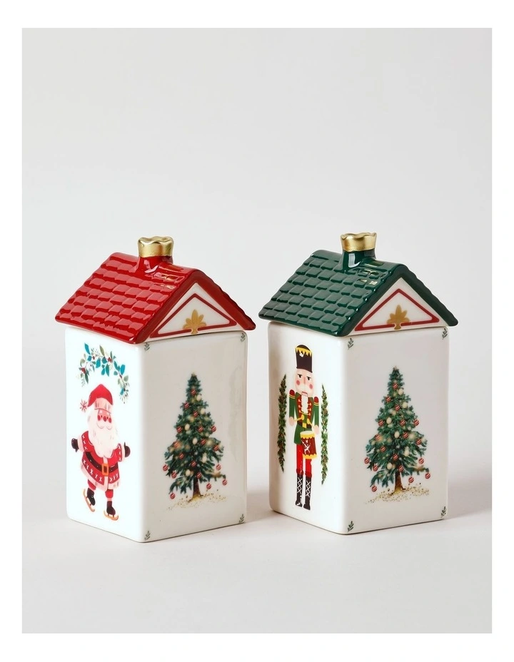 Festive Village Nutcracker Candle 200g in Green image 4