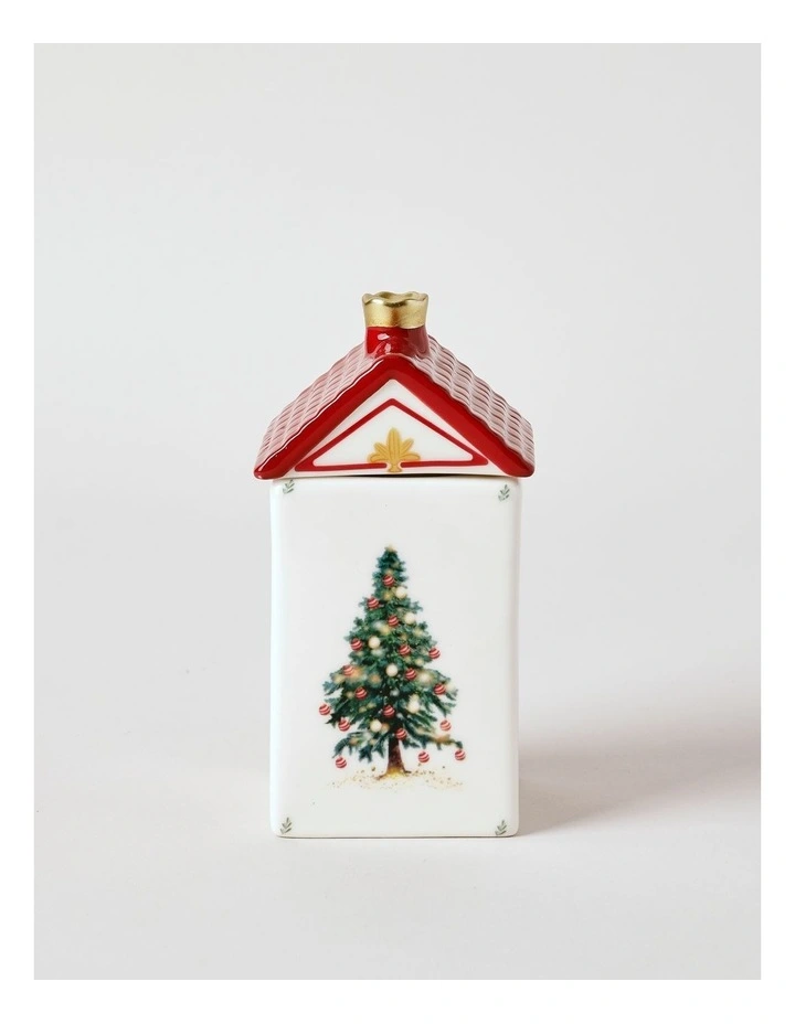 Festive Village Santa Candle 200g in Red image 1