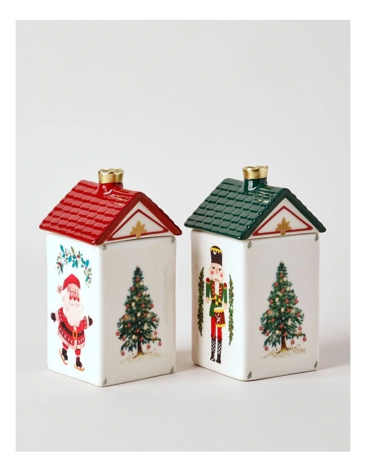 Festive Village Santa Candle 200g in Red image 4